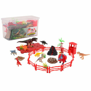 SET DE JUEGO DE DINOSAURIOS EN CAJA DE ALMACENAJE (1 ud.)