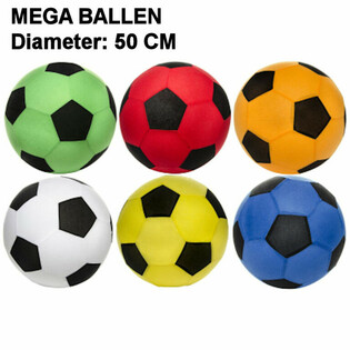 PELOTAS GIGANTES - DIÁMETRO: 50 CM - EXPOSITOR COLORES MIXTOS (12 ud.)