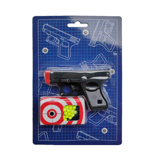 Pistola BB Gun 10,5cm en Tarjeta [Bajo 0.08J] (6 uds.)