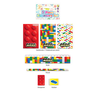 Set de Papelería de Bloques de Construcción 5 Piezas (24 uds.)