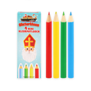 L&aacute;pices de colores Sinterklaas (San Nicol&aacute;s) 4 piezas en expositor (120 uds.)