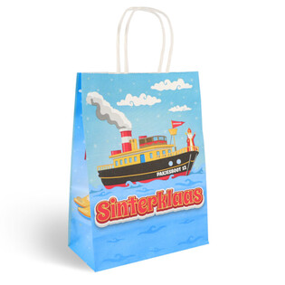 Bolsas de Regalo de Papel de San Nicolás (Sinterklaas) - 16x8x22 cm (12 unidades)