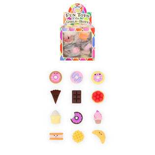 SQUISHY POSTRES PARA TÓMBOLA - EN EXPOSITOR (84 uds.)