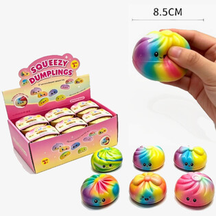 RAGE - Squishy Dumplings Bun ARCOÍRIS GRANDE - PU FOAM (12 uds.)