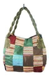 BOLSO PATCHWORK B-FAIR PEQUEÑO VERDE (1 ud.)
