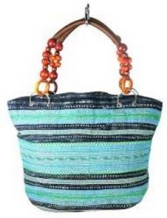 B-FAIR Bolso Beads Marrón/Azul Claro (1 ud)