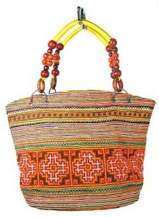 Bolso B-FAIR Beads Marrón/Amarillo (1 ud)